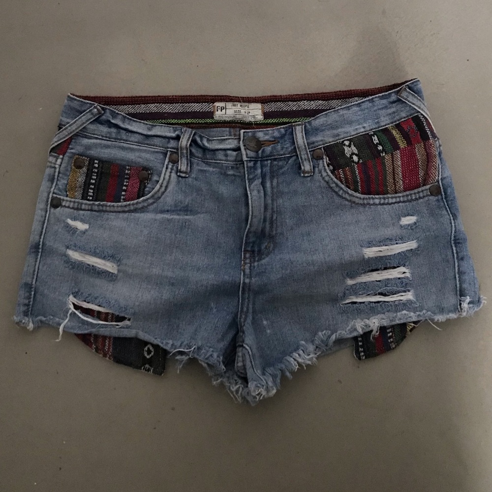Free People Jean Shorts